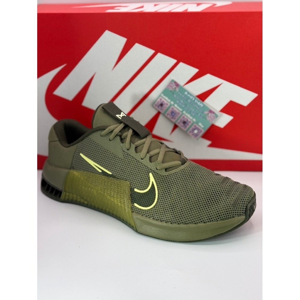 Nike Metcon 9 Mens Size 12 Olive Green Volt Training Shoes DZ2617-300